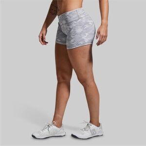 Born Primitive Women's Gray Camo Athletic Shorts